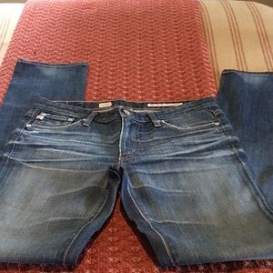 AG blue jeans Premiere Skinny Straight 27R NWOT